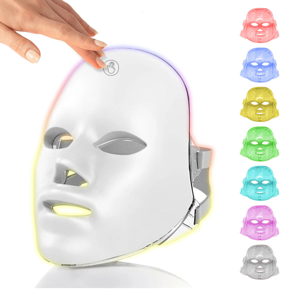 7 Colors LED Facial Mask Light Therapy at Home Rejuvenation Facial Skin Care Mask